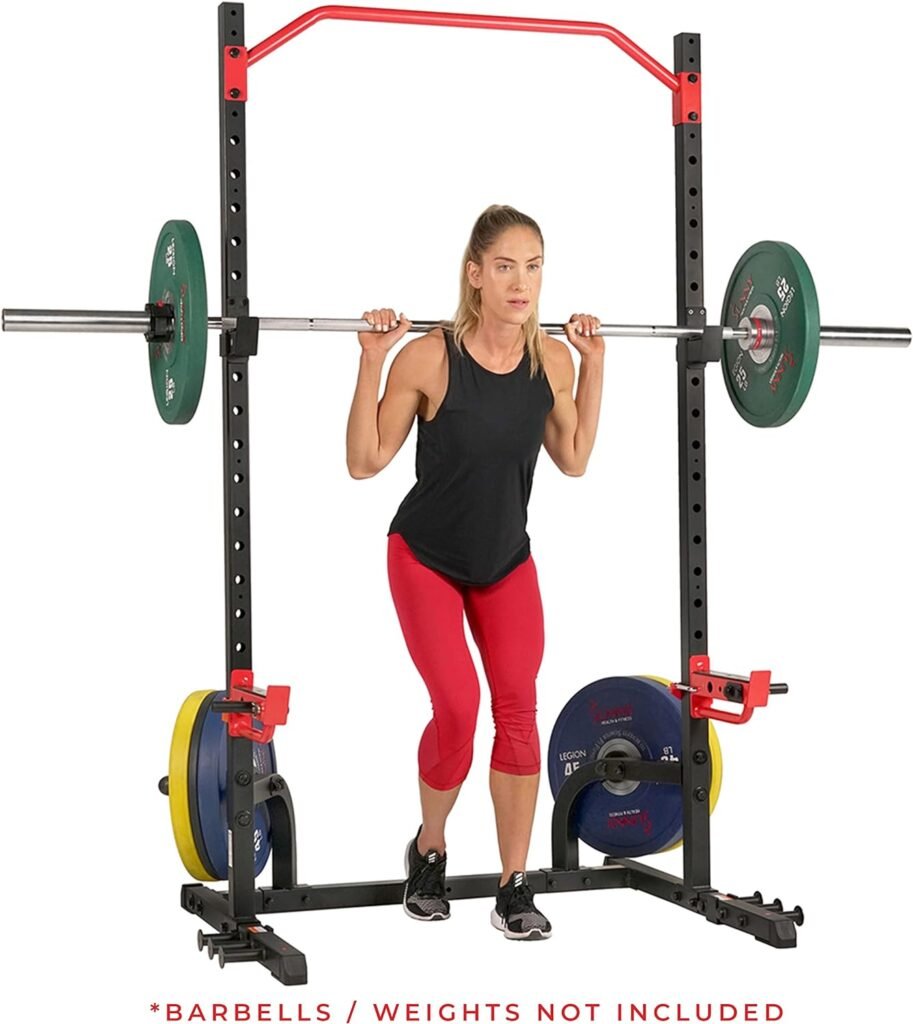 Sunny Health  Fitness Power Zone Squat Stand Power Rack, Power Cage