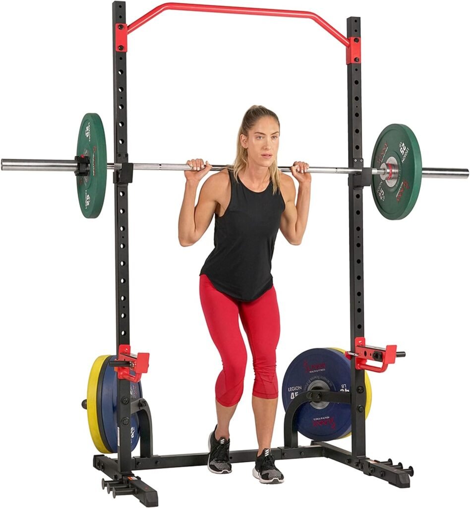 Sunny Health  Fitness Power Zone Squat Stand Power Rack, Power Cage